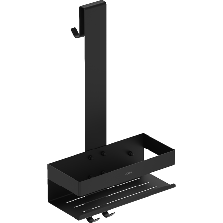 Mexen Brin-1 vonios krepšelis su pakaba, juodas - 70A8841-70