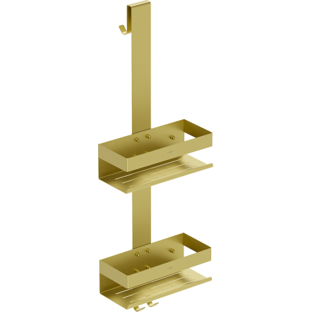 Mexen Brin-2 vonios krepšelis su laikikliu, auksinis šlifuotas - 70A8842-55