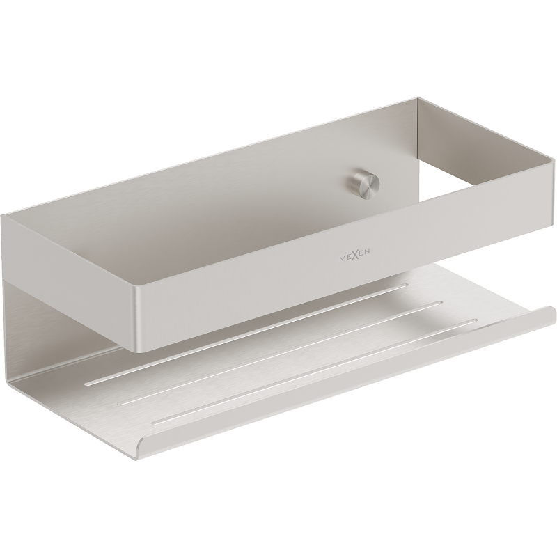 Mexen Brin-L vonios krepšelis, šlifuotas nikelis - 70A8730-97