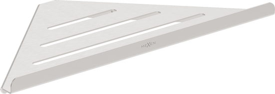 Mexen Diva-C vonios kampinis krepšelis, šlifuotas nikelis - 70A8528-97