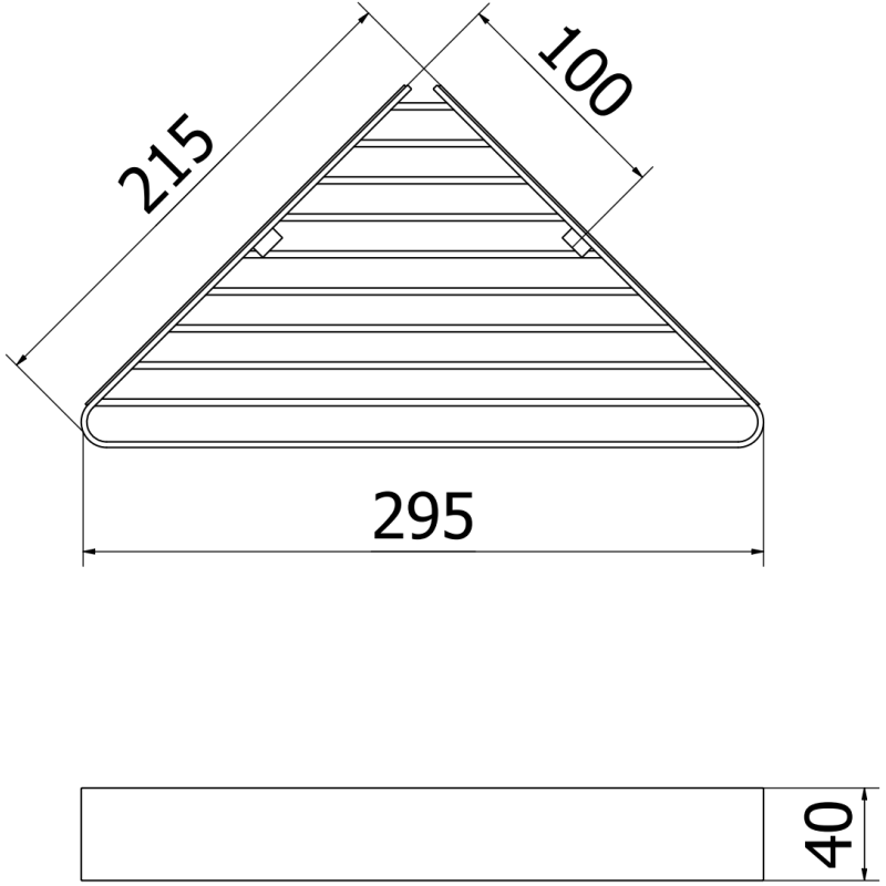 Mexen Evos-C kampinis vonios krepšelis, chromas - 70A8514-00