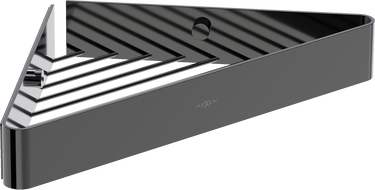 Mexen Evos-C vonios kampinis krepšelis, juodas chromas - 70A8514-73