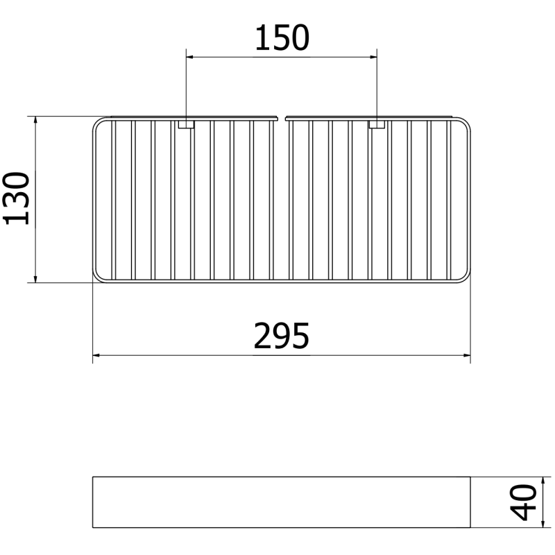 Mexen Evos-L vonios krepšelis, auksinis - 70A8714-50