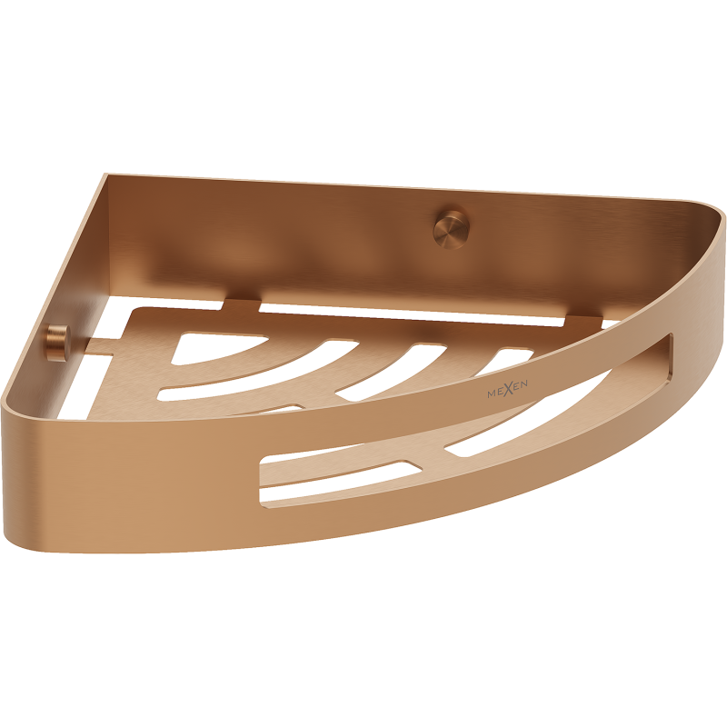 Mexen Laxo-C vonios kambario kampinė krepšelis, šlifuota varis - 70A8513-65