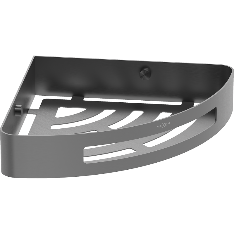 Mexen Laxo-C vonios kampinis krepšelis, šlifuota ginklo pilka - 70A8513-66