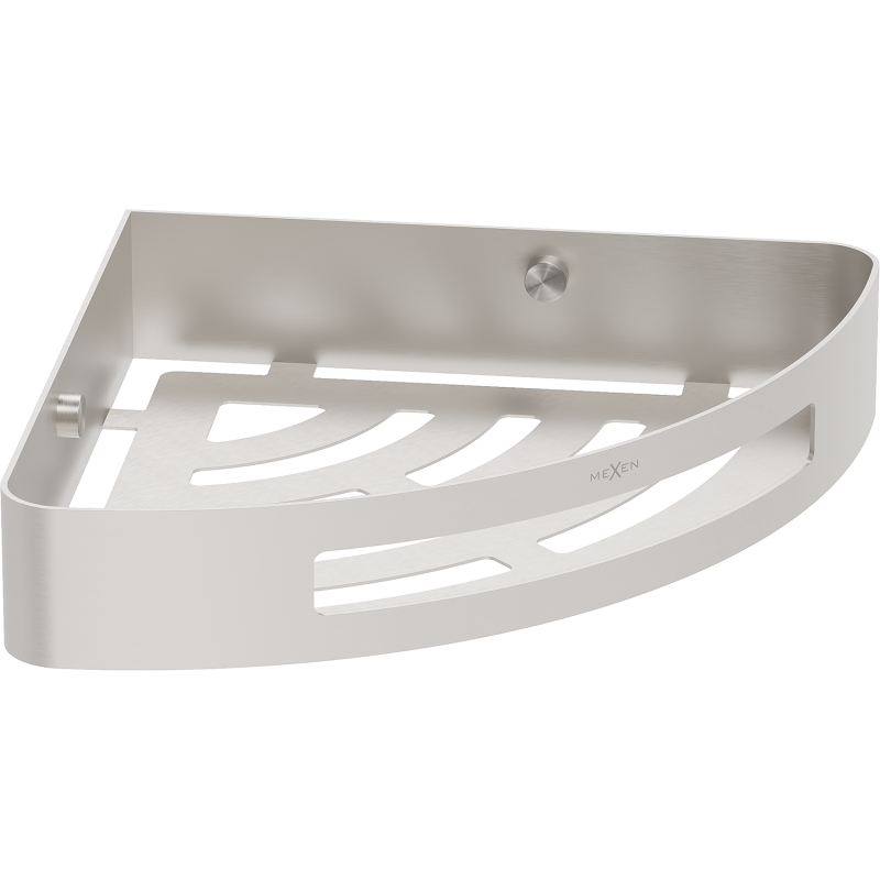 Mexen Laxo-C vonios kampinis krepšys, šlifuotas nikelis - 70A8513-97