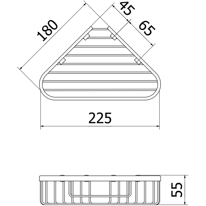 Mexen Uni-T kampinis vonios krepšys, chromas - 70A8520-00