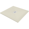 Mexen Hugo Kvadratinis dušo padėkliukas SMC 90 x 90 cm, smėlio spalvos, balta dangtelis - 42699090-W