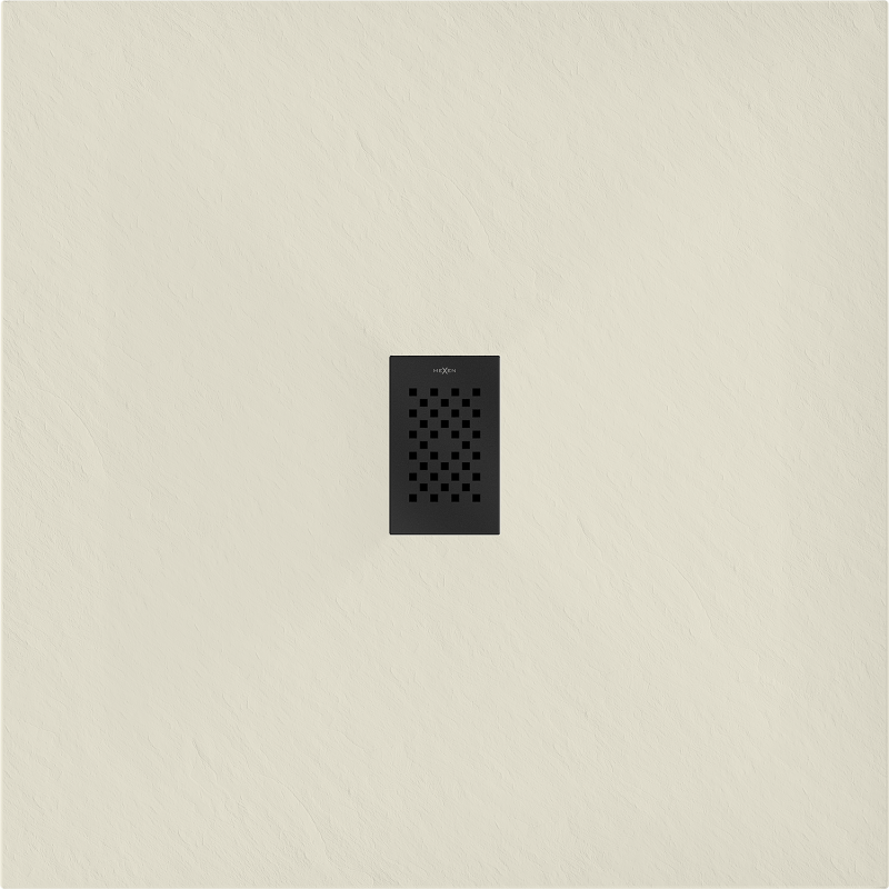 Mexen Hugo kvadratinis dušo padėklas SMC 80 x 80 cm, smėlio spalvos, juodas dangtelis - 42698080-B