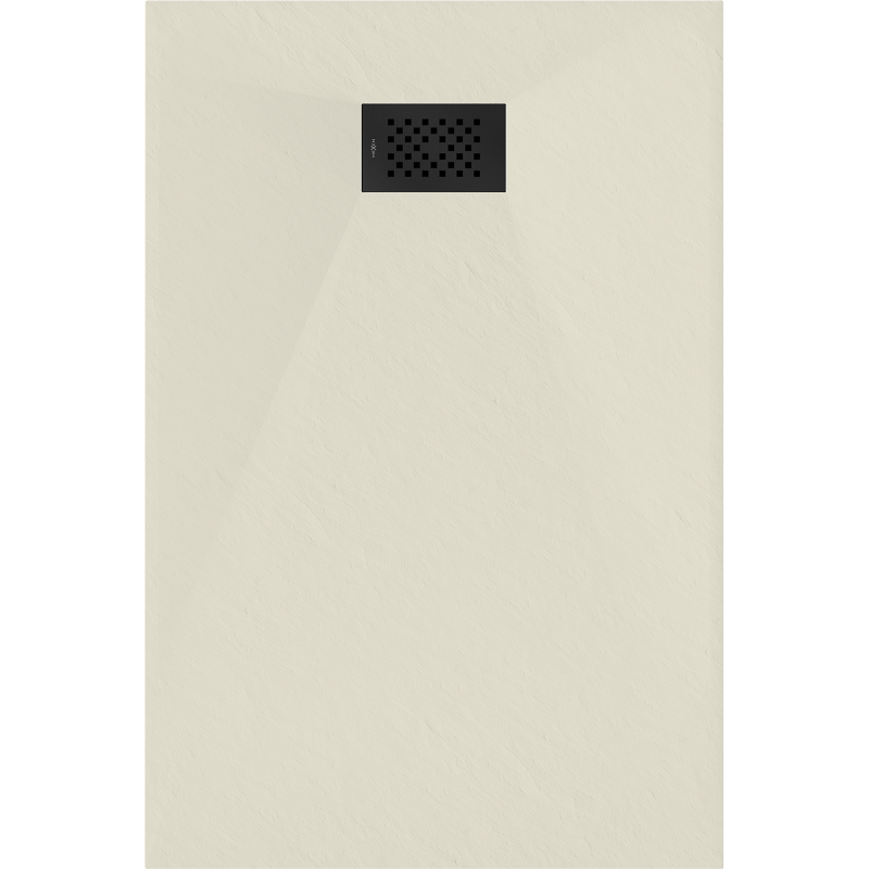 Mexen Hugo Stačiakampis SMC dušo padėklas 120 x 80 cm, smėlio spalvos, juoda dangtis - 42698012-B