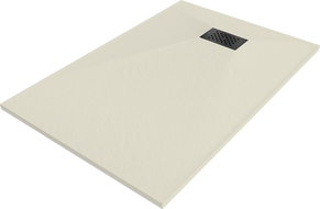 Mexen Hugo stačiakampis dušo padėklas SMC 120 x 90 cm, smėlio spalvos, juoda danga - 42699012-B