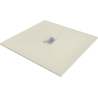 Mexen Hugo kvadratinė SMC dušo padėklas 90 x 90 cm, smėlio spalvos, inox danga - 42699090-X