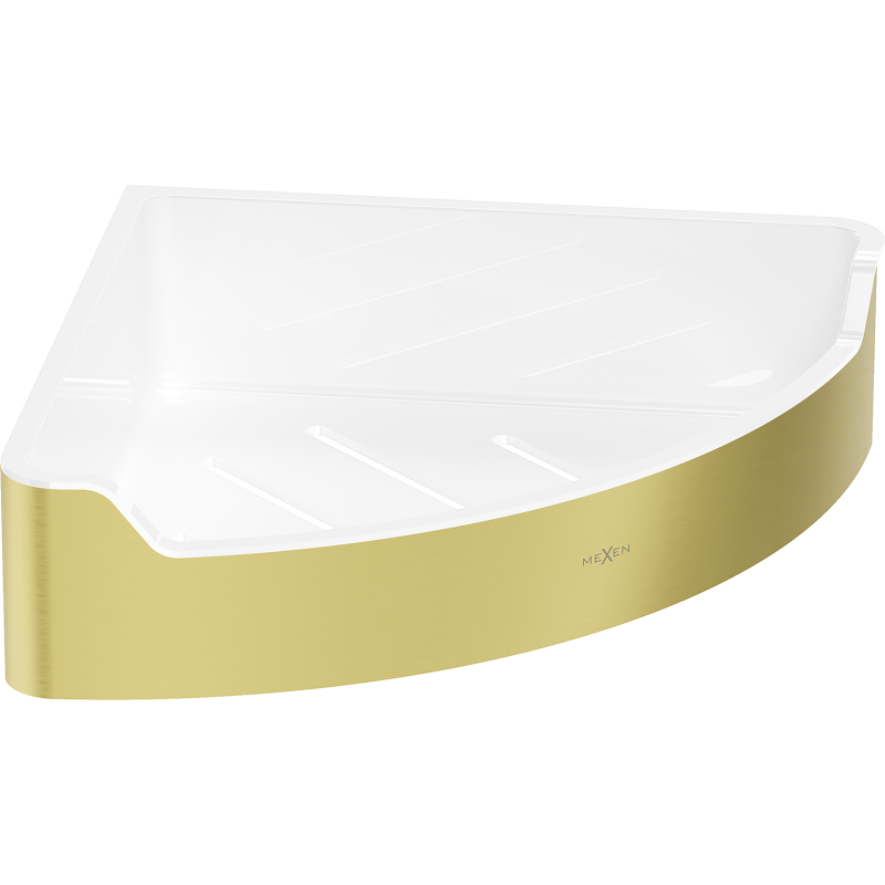 Mexen Rivon-C vonios kampinis krepšelis, auksinis šlifuotas - 70A8525-55