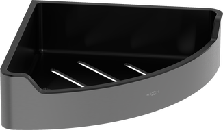 Mexen Rivon-C vonios kambario kampe esantis krepšelis, matinės pilkumos šlifuotas - 70A8525-66