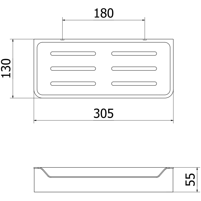 Mexen Rivon-L vonios krepšelis, baltas - 70A8725-20