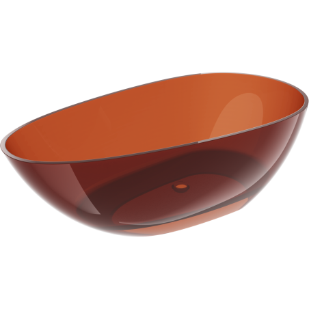 Mexen Glass earth laisvai stovinti skaidri vonia 170 x 85 cm, chromuotas kamštis - 58061708505