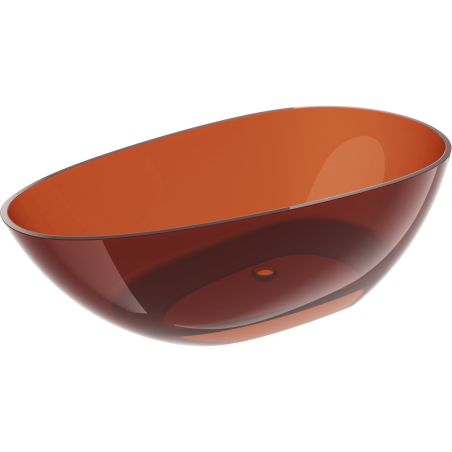 Mexen Glass skaidri laisvai stovinti vonia 170 x 85 cm, žemė, chromuotas kamštis - 58061708505