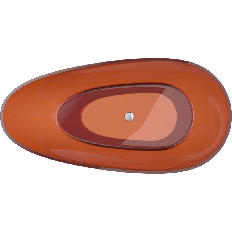 Mexen Glass earth laisvai stovinti skaidri vonia 170 x 85 cm, chromuotas kamštis - 58061708505