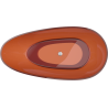 Mexen Glass earth laisvai stovinti skaidri vonia 170 x 85 cm, chromuotas kamštis - 58061708505