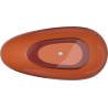 Mexen Glass skaidri laisvai stovinti vonia 170 x 85 cm, žemė, chromuotas kamštis - 58061708505