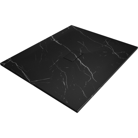 Mexen Hugo stačiakampė dušo padėklas SMC 120 x 100 cm, juodo akmens - 42751012
