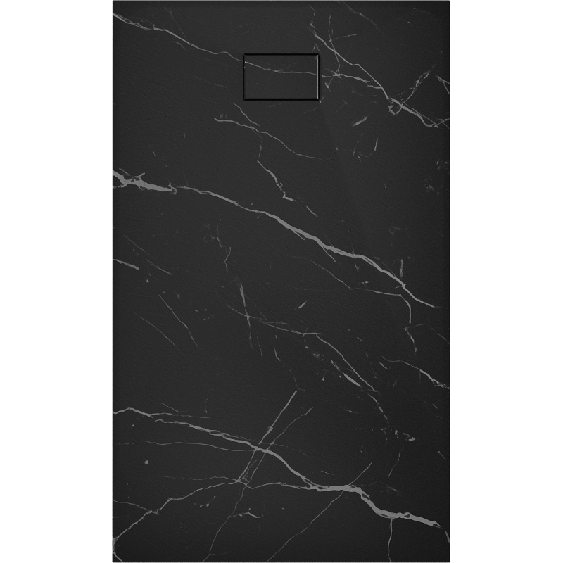 Mexen Hugo stačiakampis dušo padėklas SMC 140 x 70 cm, juodas akmuo - 42757014