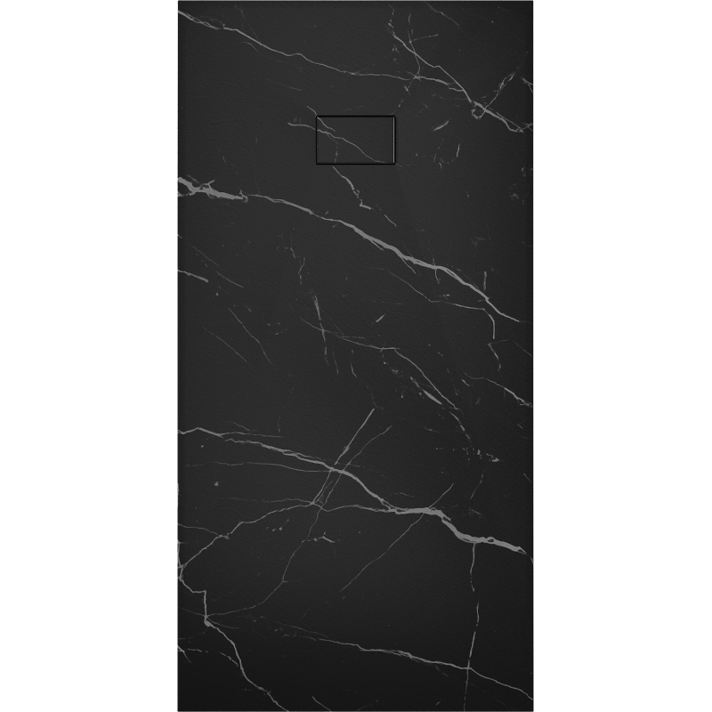 Mexen Hugo stačiakampė dušo padėklas SMC 170 x 80 cm, juodas akmuo - 42758017