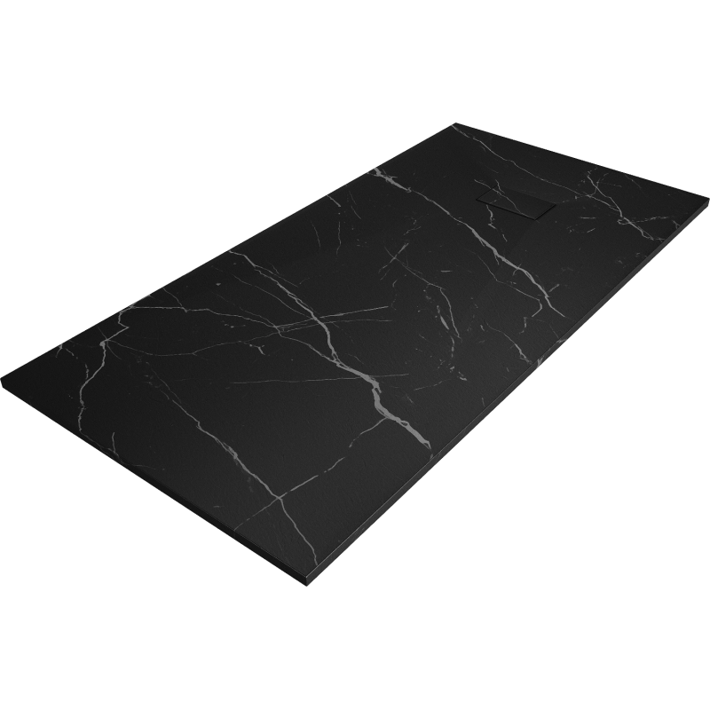 Mexen Hugo stačiakampė dušo padėklas SMC 170 x 80 cm, juodas akmuo - 42758017