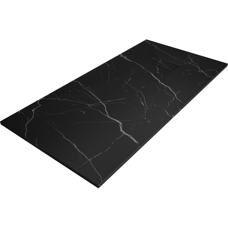 Mexen Hugo stačiakampis dušo padėklas SMC 180 x 80 cm, juoda akmeninė - 42758018