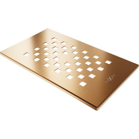 Mexen Hugo dušo padėklo uždanga, šlifuotas varis - 42910065