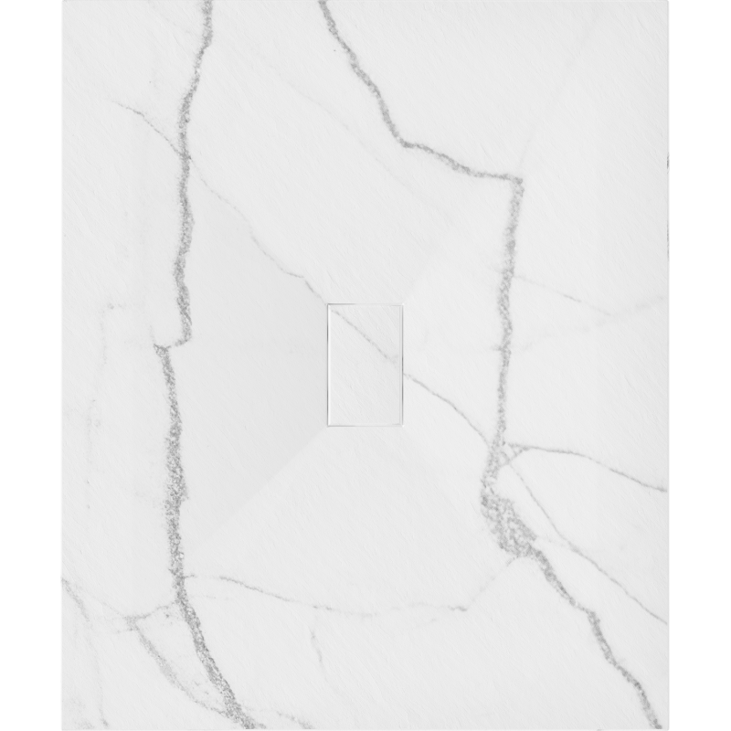 Mexen Hugo stačiakampis dušo padėklas SMC 120 x 100 cm, baltas akmuo - 42151012