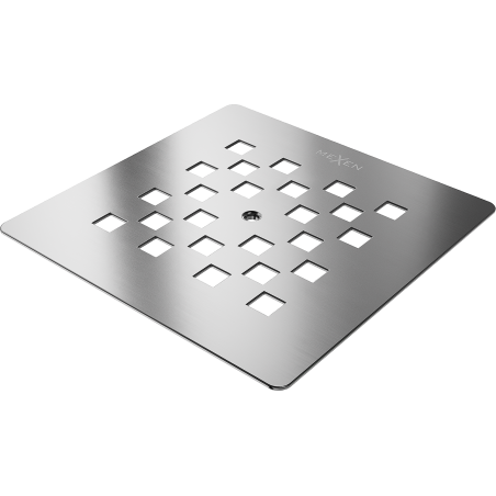 Mexen Stone+ dušo padėklo apdaila, pistoletinio pilko šepečiuoto plieno - 44910066