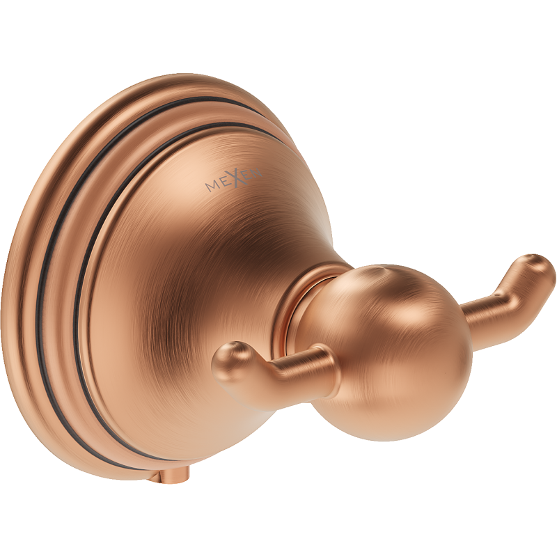 Mexen Lusso dvivietis rankšluosčių kabliukas, senovinė varis - 70A16812-45