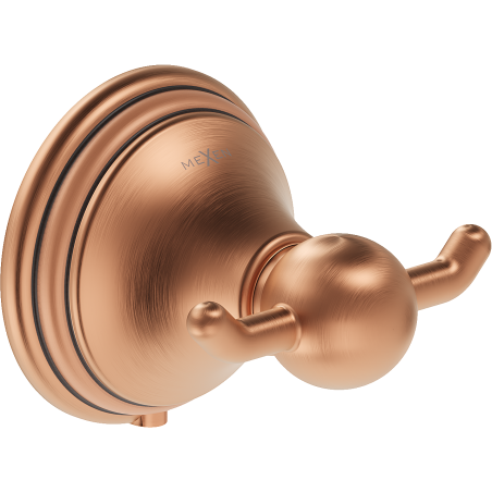 Mexen Lusso dvivietis rankšluosčių kabliukas, senovinė varis - 70A16812-45