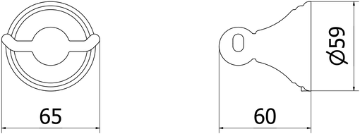 Mexen Remo dvigubas rankšluosčių kabliukas, chromuotas - 70507352-00