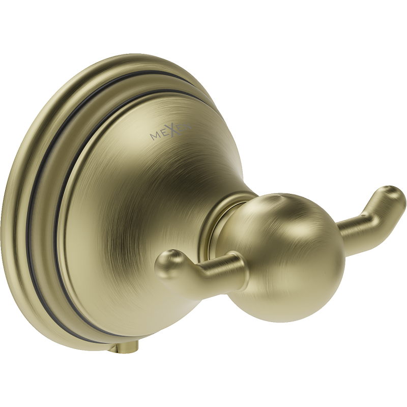 Mexen Lusso dvigubas rankšluosčio kabliukas, antikinė bronza - 70A16812-30