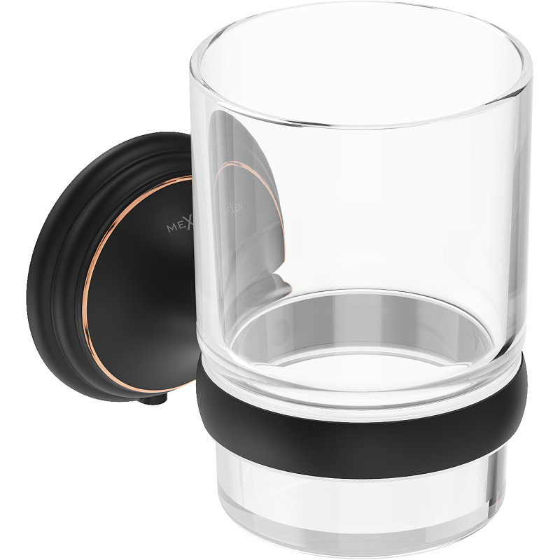 Mexen Lusso dantų šepetėlio laikiklis, juodas antikinis - 70A16851-79