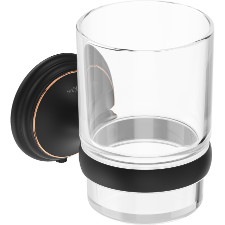 Mexen Lusso dantų šepetėlio laikiklis, juodas antikinis - 70A16851-79