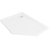 Mexen Flat penkiakampis dušo padėklas slim kairysis 100 x 90 cm, baltas, sifonas chromuotas - 41P109010L