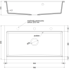 Mexen Slido granitinė 1 kameros plautuvė 900 x 500 mm, juoda taškuota, auksinis sifonas - 6528901005-76-G