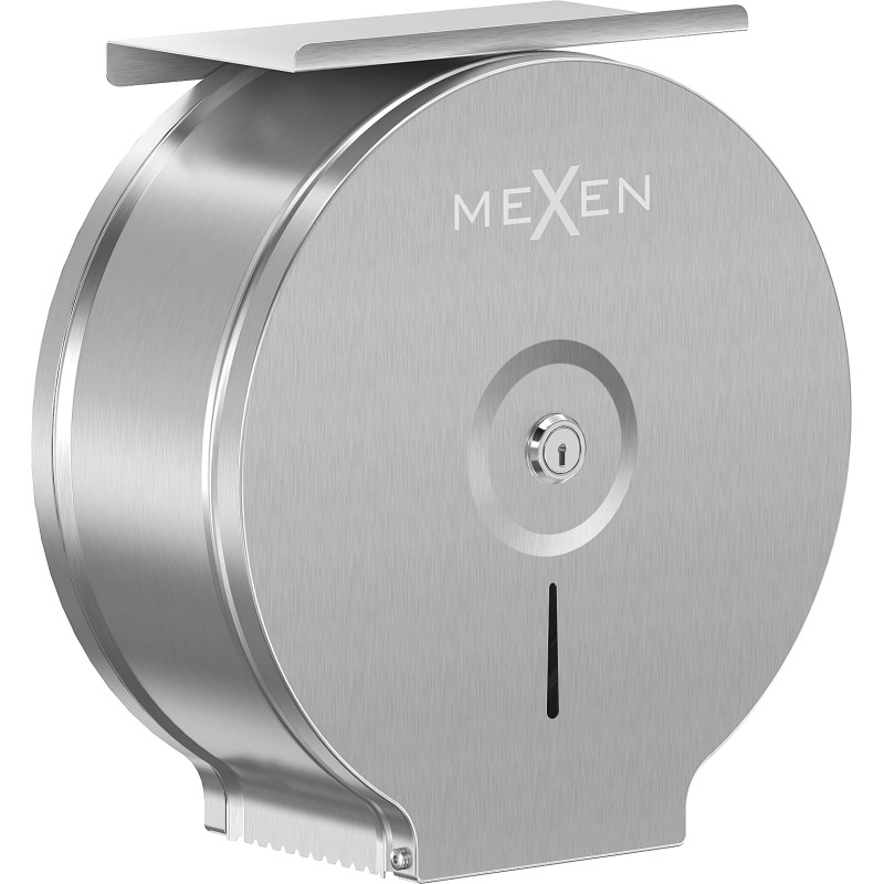 Mexen Spira-U+ tualetinio popieriaus laikiklis su lentyna telefonui, inox - 70K541-01