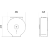 Mexen Spira-U+ tualetinio popieriaus laikiklis su lentyna telefonui, inox - 70K541-01