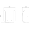 Mexen Ventaro-U rankų džiovintuvas, 1800 W, nerūdijantis plienas - 70K030-01
