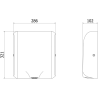 Mexen Ventaro-U Slim rankų džiovintuvas, 1000 W, baltas - 70K031-20