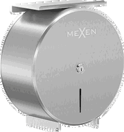 Mexen Spira-H+ tualetinio popieriaus konteineris su telefono lentyna, inox - 70K561-01