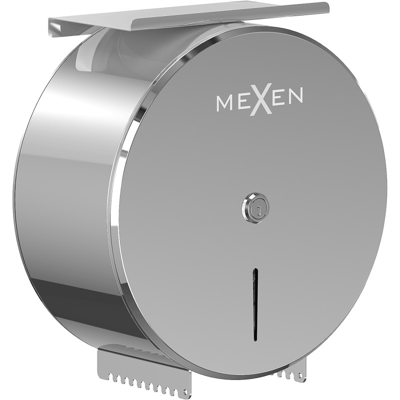 Mexen Spira-H+ tualetinio popieriaus laikiklis su lentyna telefonui, chromuotas - 70K561-00