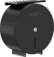 Mexen Spira-H+ tualetinio popieriaus laikiklis su lentyna telefonui, juoda matinė - 70K561-70
