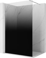 Mexen Kioto Dušo sienelė Walk-in 110 x 200 cm, ombre juoda 8 mm, chromas - 800-110-101-01-76