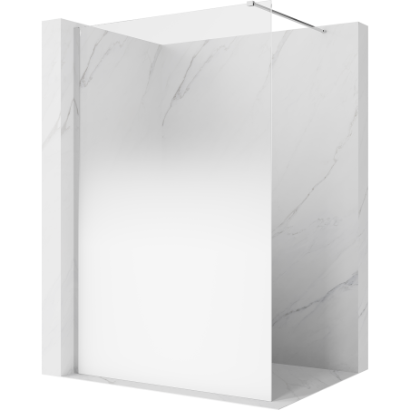 Mexen Kioto Dušo siena Walk-in 120 x 200 cm, balta ombre 8 mm, chromas - 800-120-101-01-86