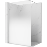 Mexen Kioto Dušo siena Walk-in 120 x 200 cm, balta ombre 8 mm, chromas - 800-120-101-01-86